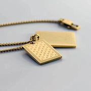 High-end Letter Block Pendant Necklace