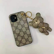 Cute bear hanging phone case