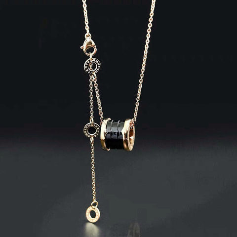 Fading titanium steel waist pendant necklace