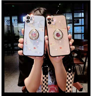 Rose rhinestone phone case For iphone