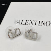 L v earrings