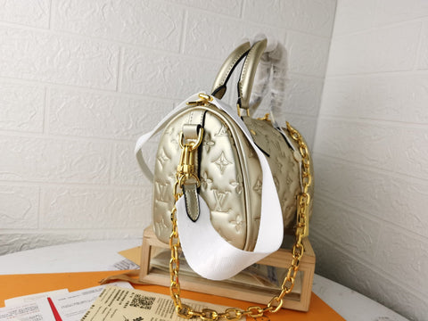 handbag gold 22.0 x 13.0 x 17.0 cm