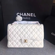 Chanel caviar white 30cm