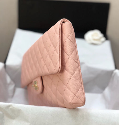 C pink clutch handbag