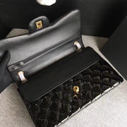 Chanel black patent 30cm