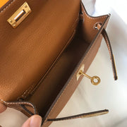 H e r m e s mini Kelly 19cm brown