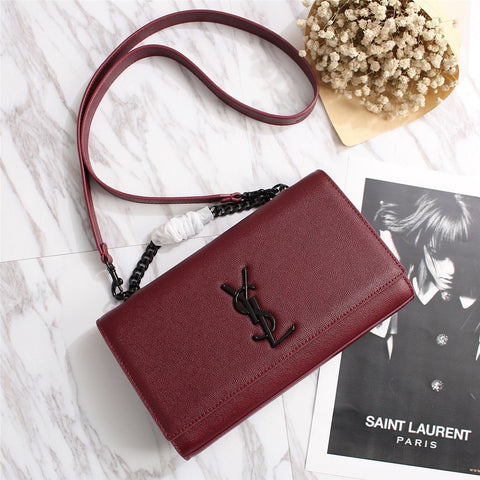 Ysl burgundy 24cm