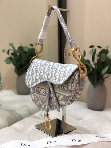 Dior gray saddle