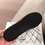 Chanel black espadrilles