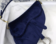 saddle velvet navy