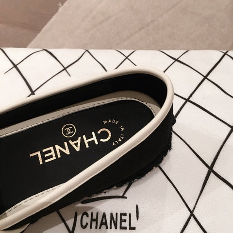 Chanel black espadrilles