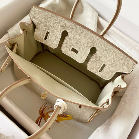 H e r m e s cream birkin 25cm