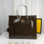 F endi brown tote