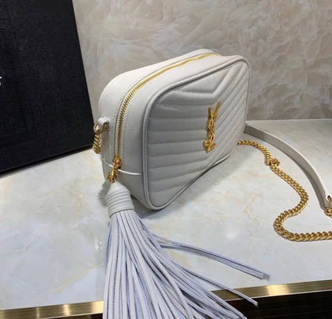 Ysl tassel white