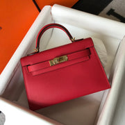 H e r m e s mini Kelly 19cm red