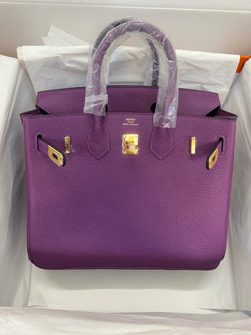 H e r m e s purple birkin 25cm