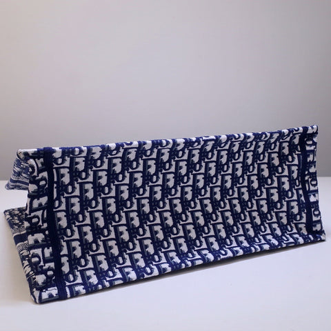 D book tote blue 41 cm