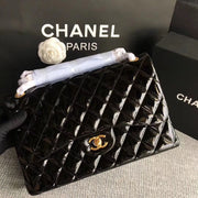 Chanel black patent 30cm