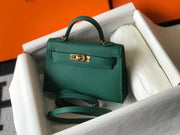 H e r m e s mini Kelly 19cm green