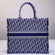 D book tote blue 41 cm