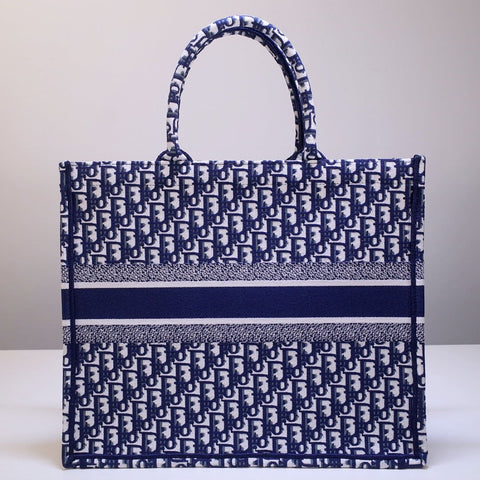 D book tote blue 41 cm