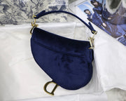 saddle velvet navy