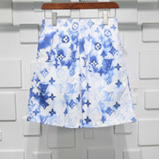 L v shorts blue