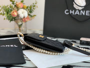 C h a n e l phone bag black