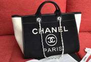 Cc tote black and white