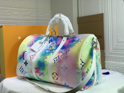 L v rainbow new duffle 40cm