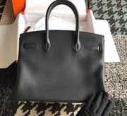 Hermès black 30 cm