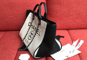 Cc tote white and black