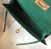 H e r m e s mini Kelly 19cm green