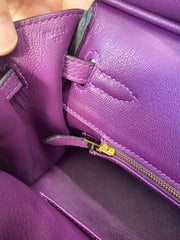 H e r m e s purple birkin 25cm