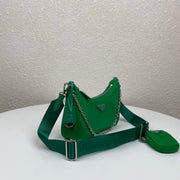 P r a d a green 2X12x6cm