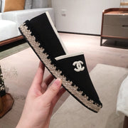 Chanel black espadrilles