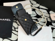 C h a n e l phone bag black