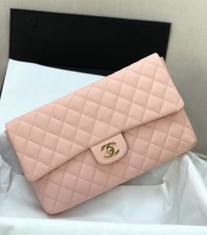 C pink clutch handbag