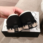 Chanel black espadrilles