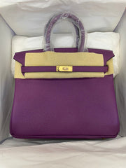 H e r m e s purple birkin 25cm