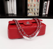 CHAIN RED HANDBAG