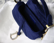 saddle velvet navy