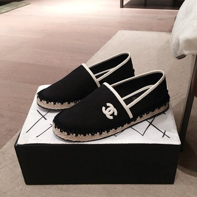 Chanel black espadrilles