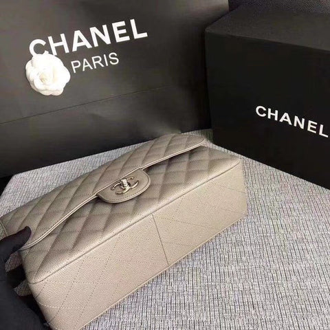 Chanel beige caviar 30cm