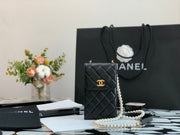 C h a n e l phone bag black