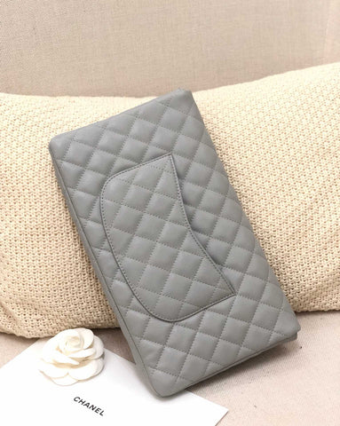 C handbag gray clutch