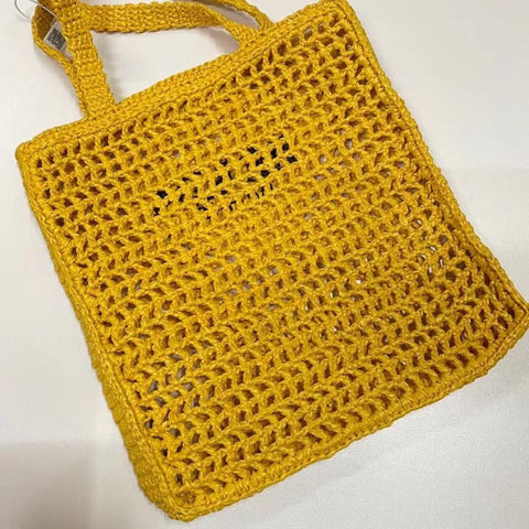 P r a d a beach yellow 38x36x3cm