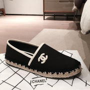 Chanel black espadrilles