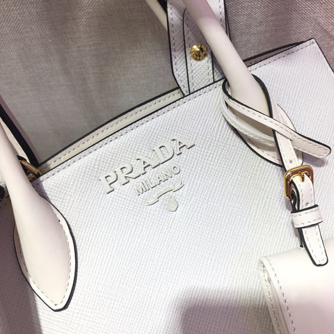 Prada white new 26x20x15cm