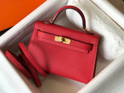 H e r m e s mini Kelly 19cm red